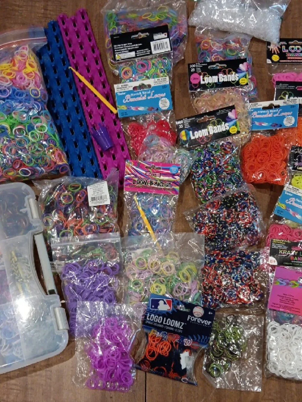 Multicolor Loom Bands Party Pack - Assorted Silicone Bracelet Bands